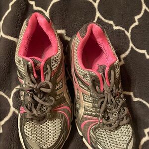 Asics Gel Kayanon18 Women's Athletic Shoes - Pink and Grey